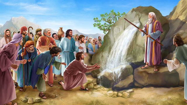 You are currently viewing मूसा ने चट्टान पर हमला किया बाइबिल कहानी – Moses strikes the rock bible story