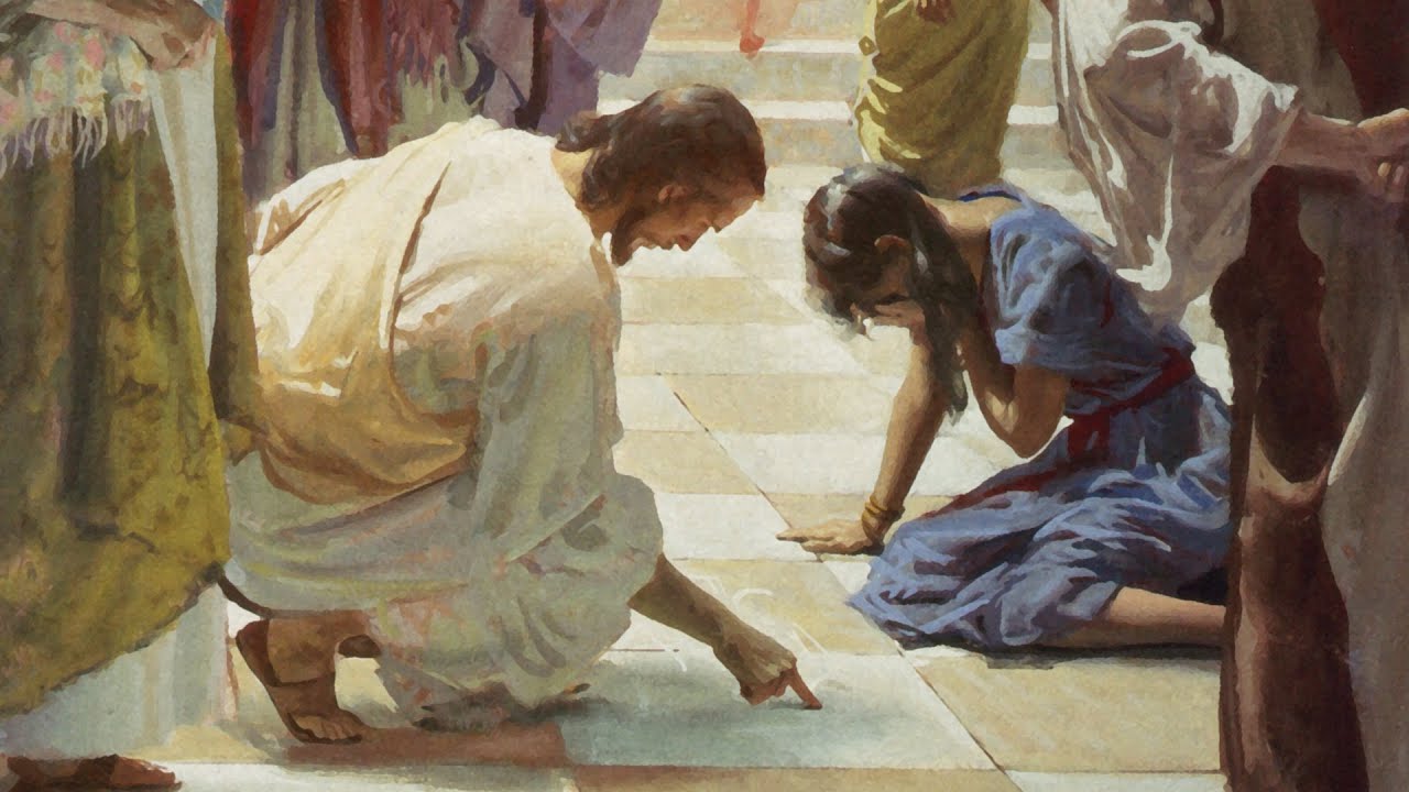 यीशु द्वारा व्यभिचार में पकड़ी गई एक महिला को बचाने की कहानी - Story of jesus rescuing a woman caught in adultery 