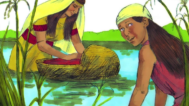 You are currently viewing भीड़ के बीच टोकरी में बैठे शिशु मूसा की कहानी – The story of baby moses in his basket among the rushes