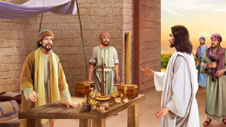 यीशु द्वारा मैथ्यू को अपने पीछे चलने के लिए बुलाने की कहानी - Story of jesus calling matthew to follow him