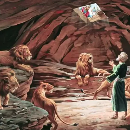 लायन डेन में डेनियल की कहानी - The story of daniel in the lion den 